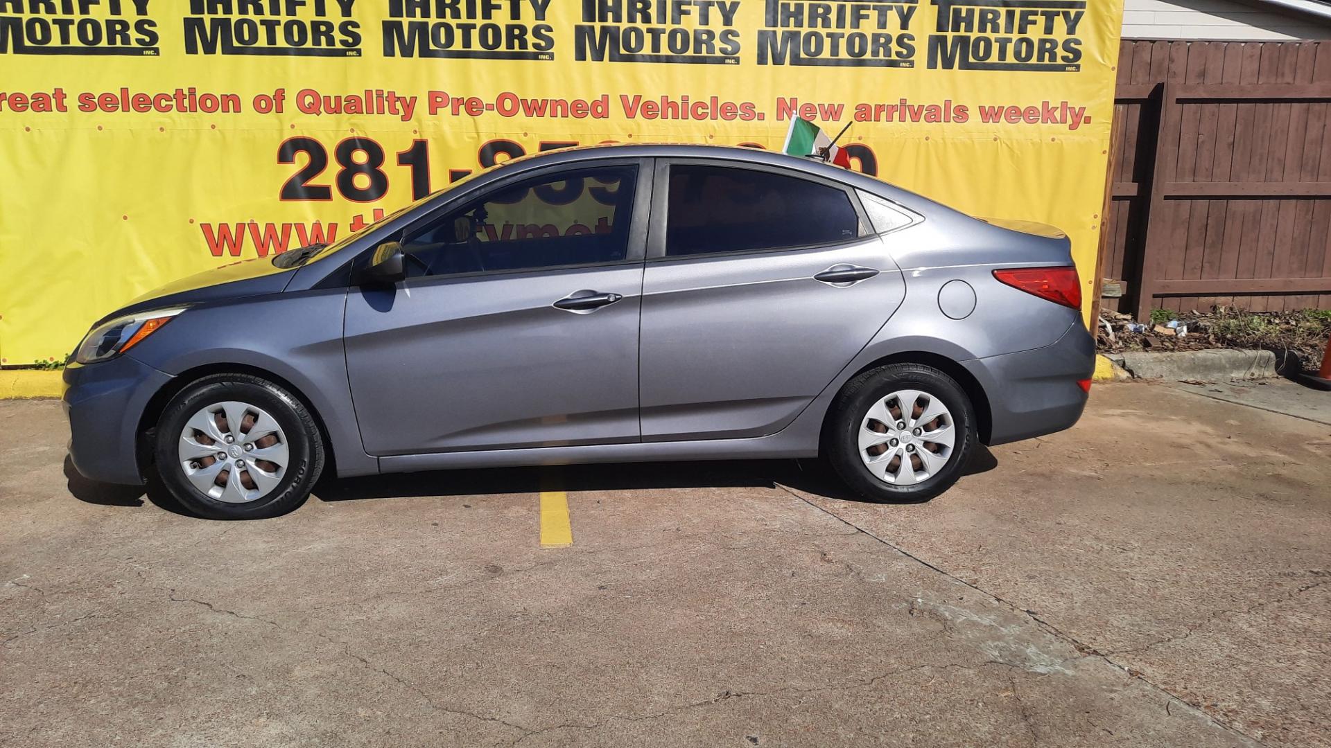 2016 Hyundai Accent (KMHCT4AE9GU) , located at 16710 Clay Rd., Houston, TX, 77084, (281) 859-7900, 29.834864, -95.656166 - Photo#1